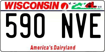 WI license plate 590NVE