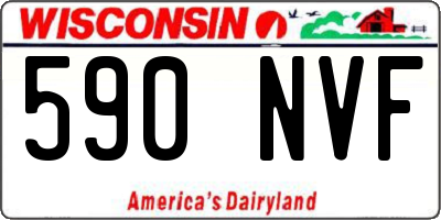 WI license plate 590NVF
