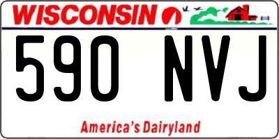 WI license plate 590NVJ
