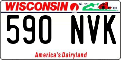 WI license plate 590NVK