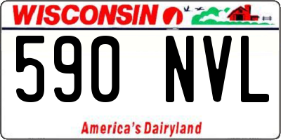 WI license plate 590NVL