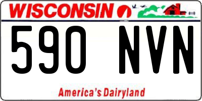 WI license plate 590NVN