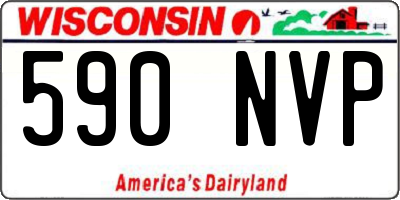 WI license plate 590NVP