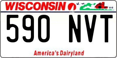 WI license plate 590NVT
