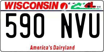 WI license plate 590NVU