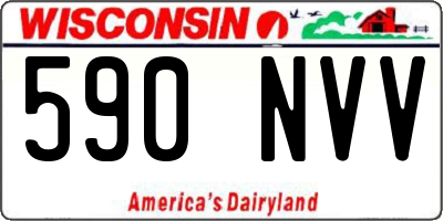 WI license plate 590NVV