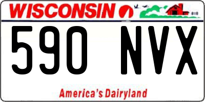 WI license plate 590NVX