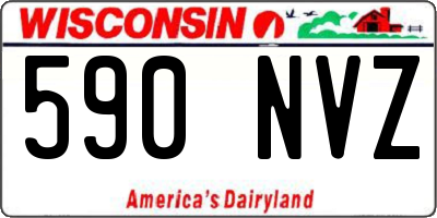 WI license plate 590NVZ