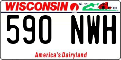 WI license plate 590NWH