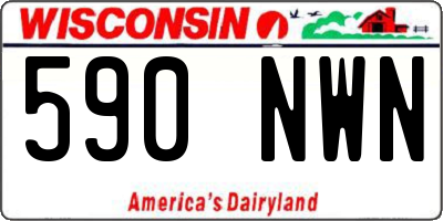 WI license plate 590NWN