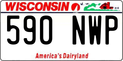 WI license plate 590NWP