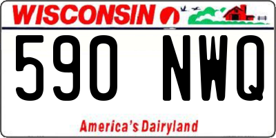WI license plate 590NWQ