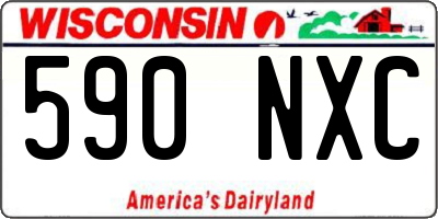 WI license plate 590NXC