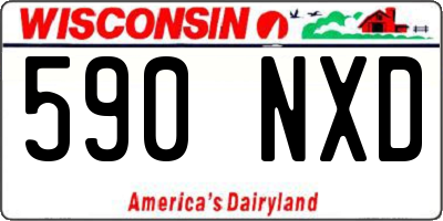 WI license plate 590NXD