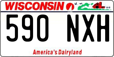 WI license plate 590NXH