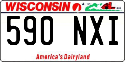 WI license plate 590NXI