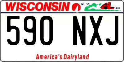 WI license plate 590NXJ