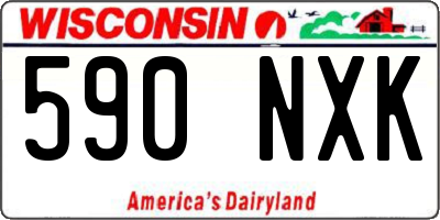 WI license plate 590NXK