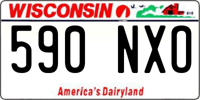 WI license plate 590NXO