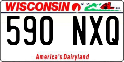 WI license plate 590NXQ