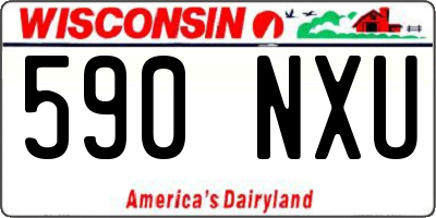WI license plate 590NXU