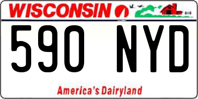 WI license plate 590NYD