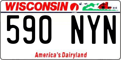 WI license plate 590NYN