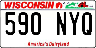 WI license plate 590NYQ