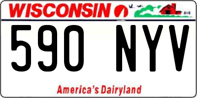 WI license plate 590NYV