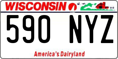 WI license plate 590NYZ