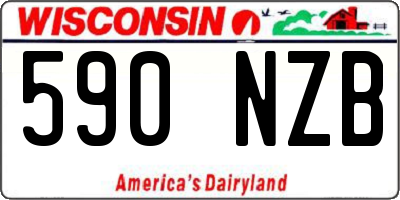 WI license plate 590NZB