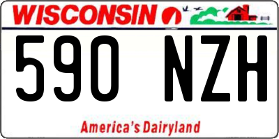 WI license plate 590NZH