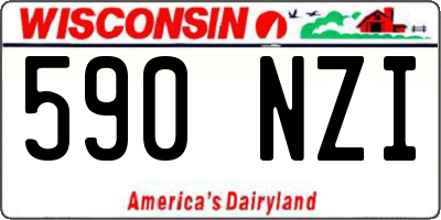 WI license plate 590NZI