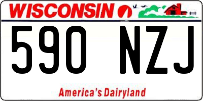 WI license plate 590NZJ