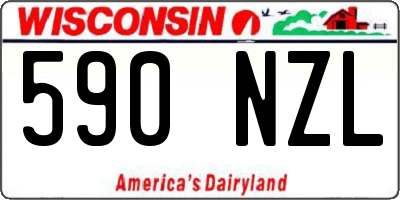 WI license plate 590NZL