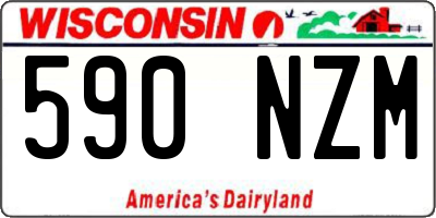 WI license plate 590NZM