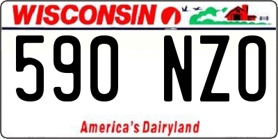 WI license plate 590NZO
