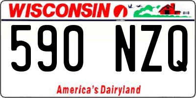 WI license plate 590NZQ