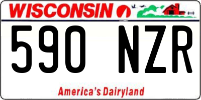 WI license plate 590NZR