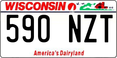 WI license plate 590NZT