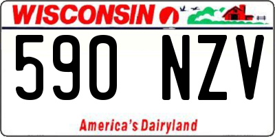 WI license plate 590NZV