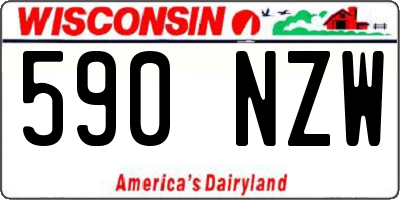 WI license plate 590NZW