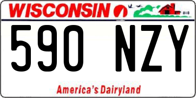 WI license plate 590NZY