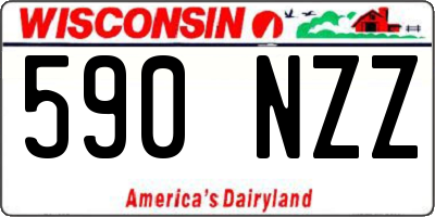WI license plate 590NZZ