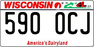 WI license plate 590OCJ