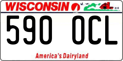 WI license plate 590OCL