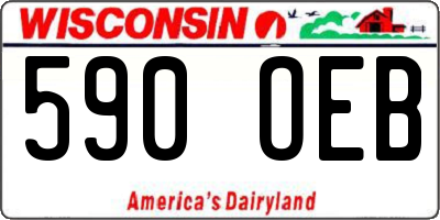 WI license plate 590OEB