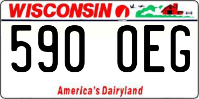 WI license plate 590OEG