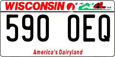 WI license plate 590OEQ
