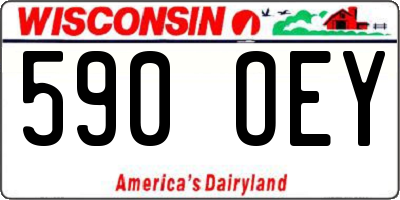 WI license plate 590OEY